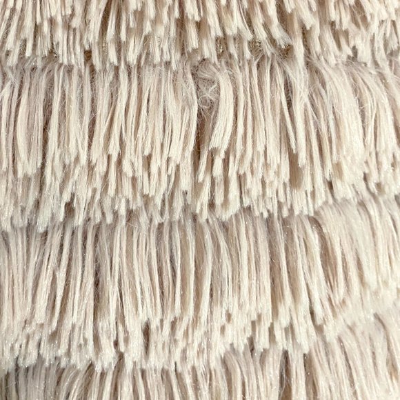 Open Front Fuzzy Cardigan | Fluffy Cardigan | Dressy Jacket | Beige Jacket | S - Picture 7 of 9